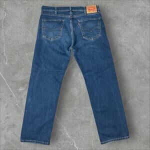 Levi's 505 Straight Leg Size 38x30 Medium Wash Y2K Blue Denim Jeans